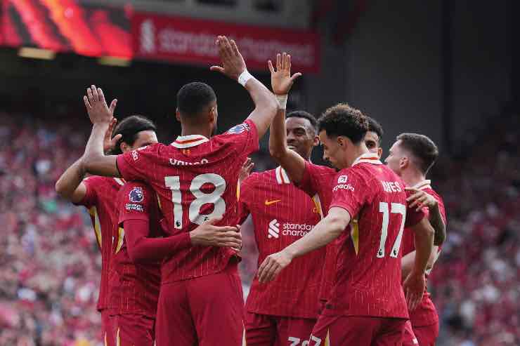 La gioia del Liverpool in trionfo