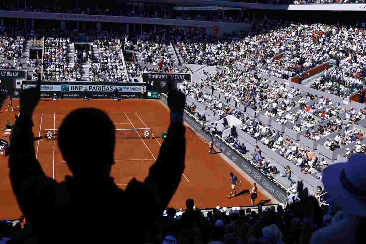 Stadio affollato al Roland Garros