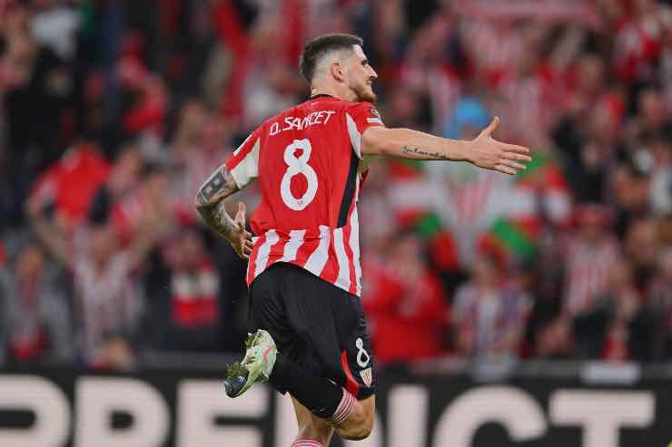 Sancet esulta dopo aver siglato un gol