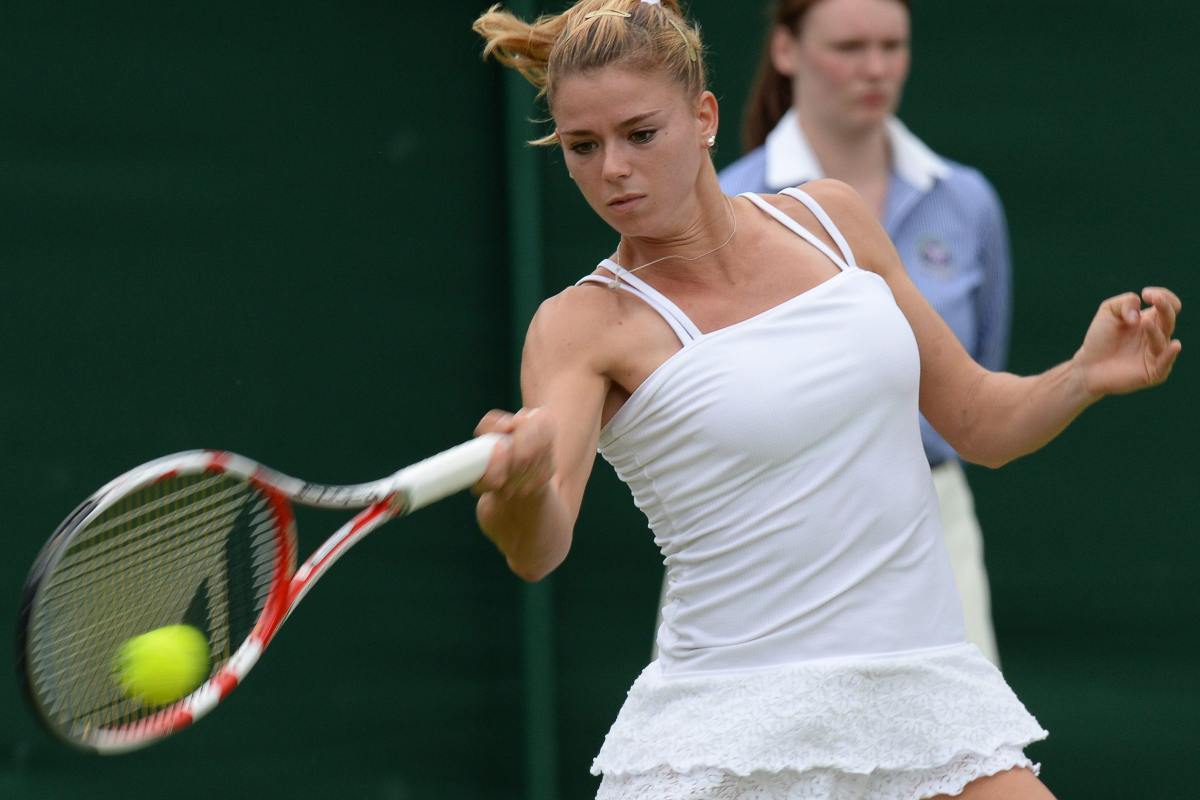 Camila Giorgi in azione