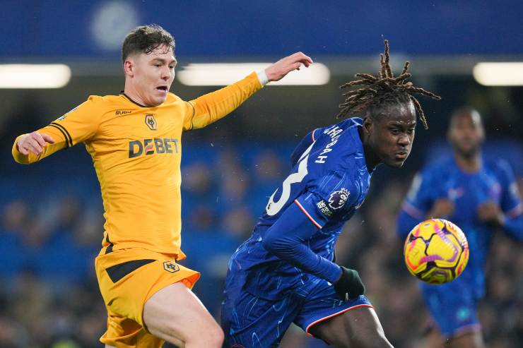 Strand Larsen in azione contro il Chelsea