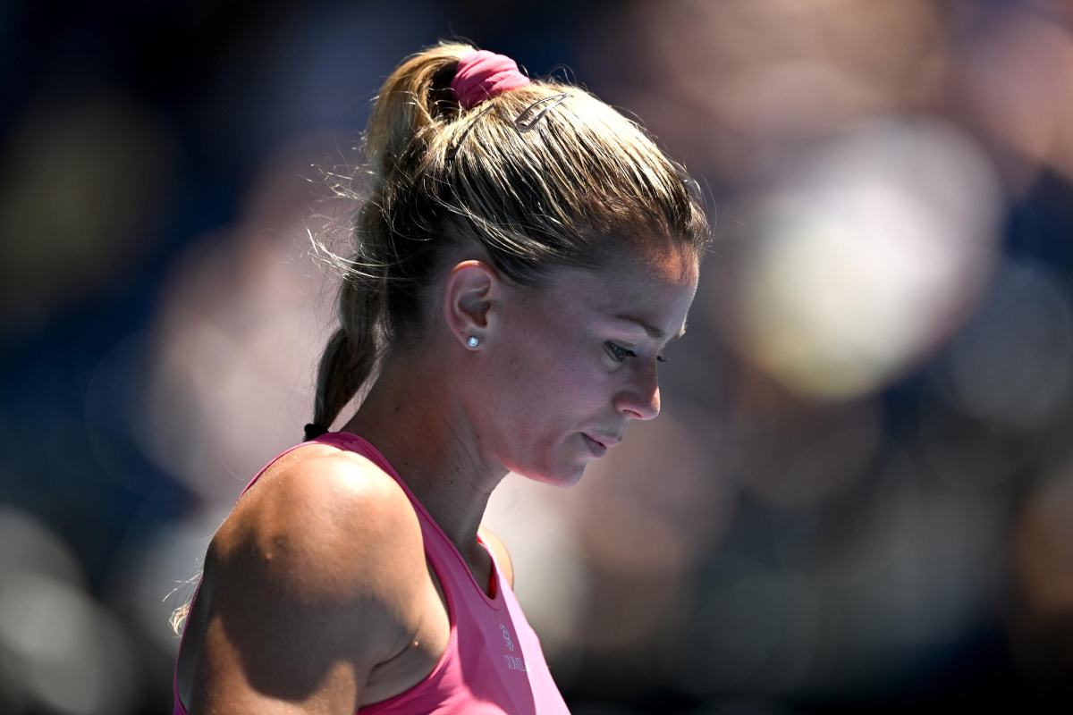 Camila Giorgi con lo sguardo basso