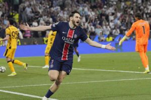Kvaratskhelia manifesta tutta la sua gioia dopo il gol all'Inter