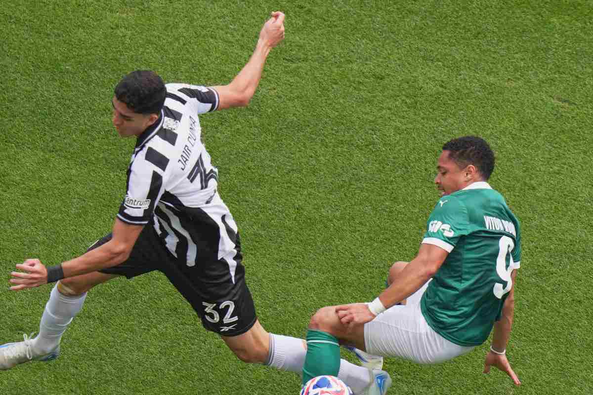 Entrata dura nel corso di Botafogo-Palmeiras