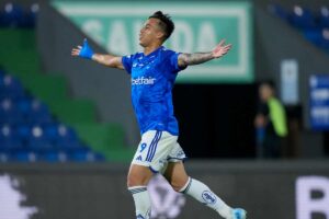 Kaio Jorge esulta dopo il gol