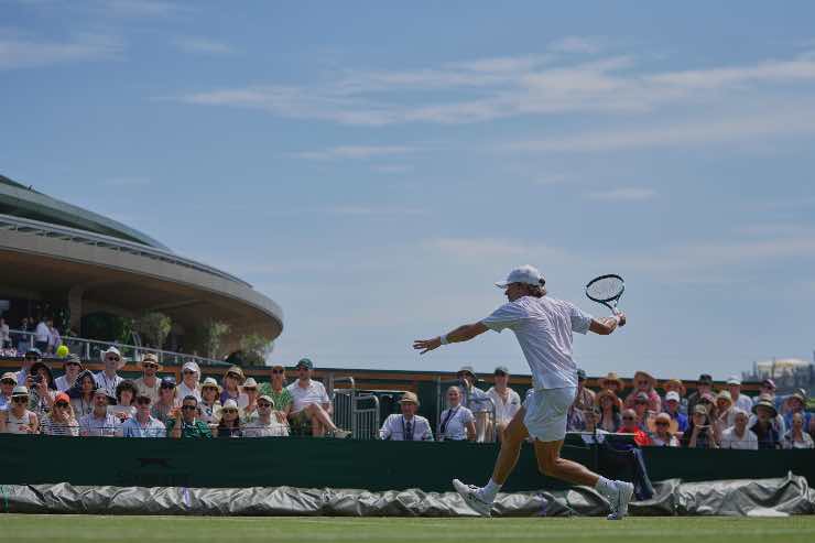 Scatto relativo ad una delle gare del primo turno di Wimbledon