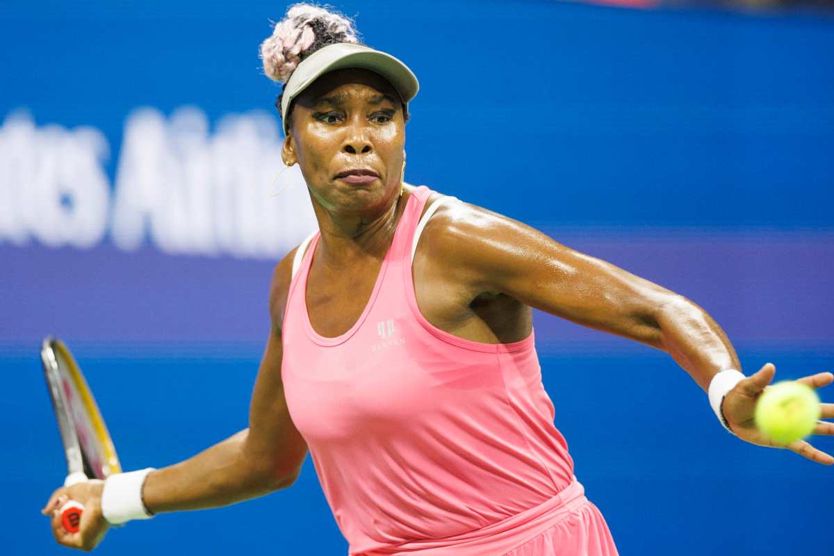 Venus Williams si prepara a colpire col dritto