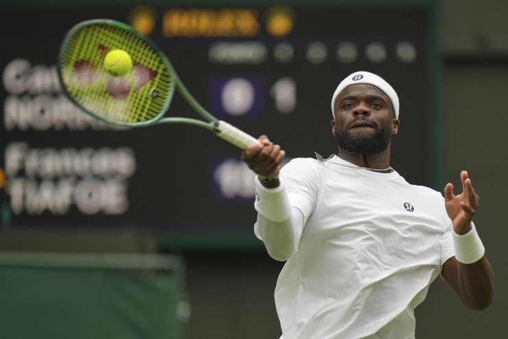 Tiafoe in azione