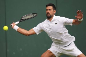 Djokovic in azione