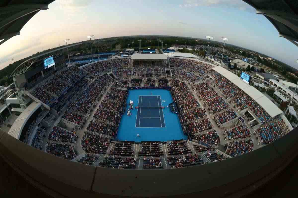 Il centrale del Cincinnati Open visto dall'alto