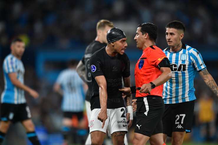 Giocatori del Corinthians piuttosto nervosi