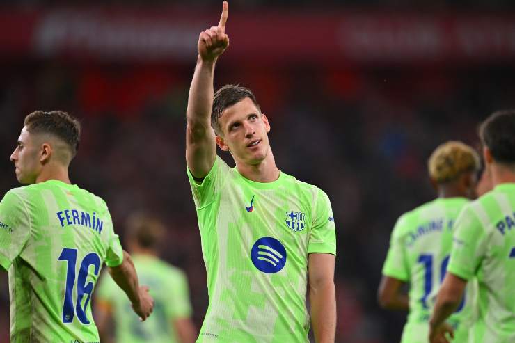 Dani Olmo, centrocampista offensivo del Barcellona