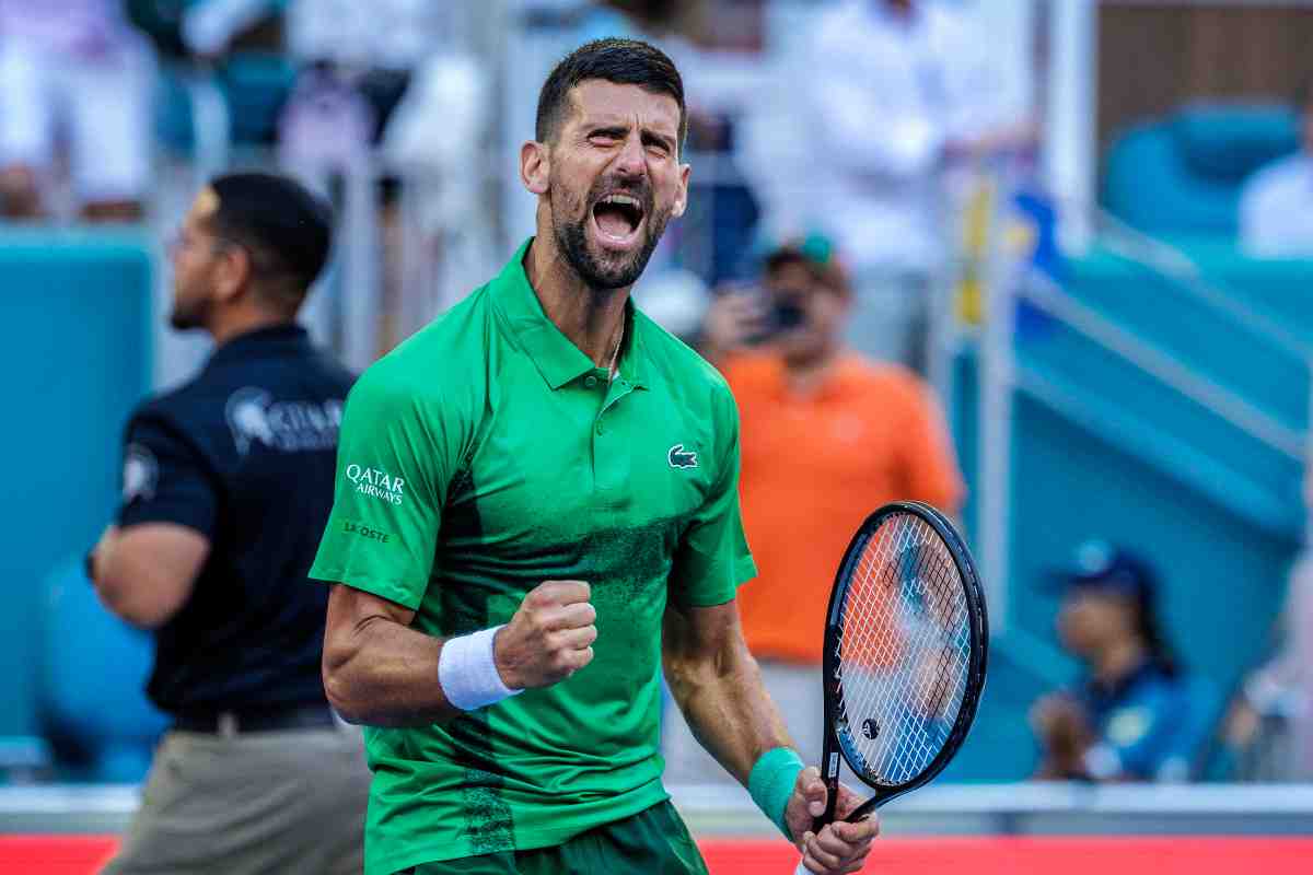 Djokovic esulta energicamente