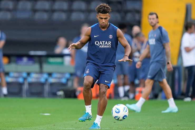 Doué durante la fase di riscaldamento
