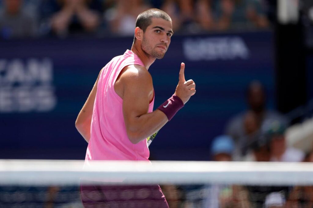 Alcaraz in campo allo US Open 2025