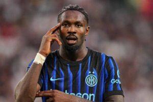 Marcus Thuram festeggia il gol
