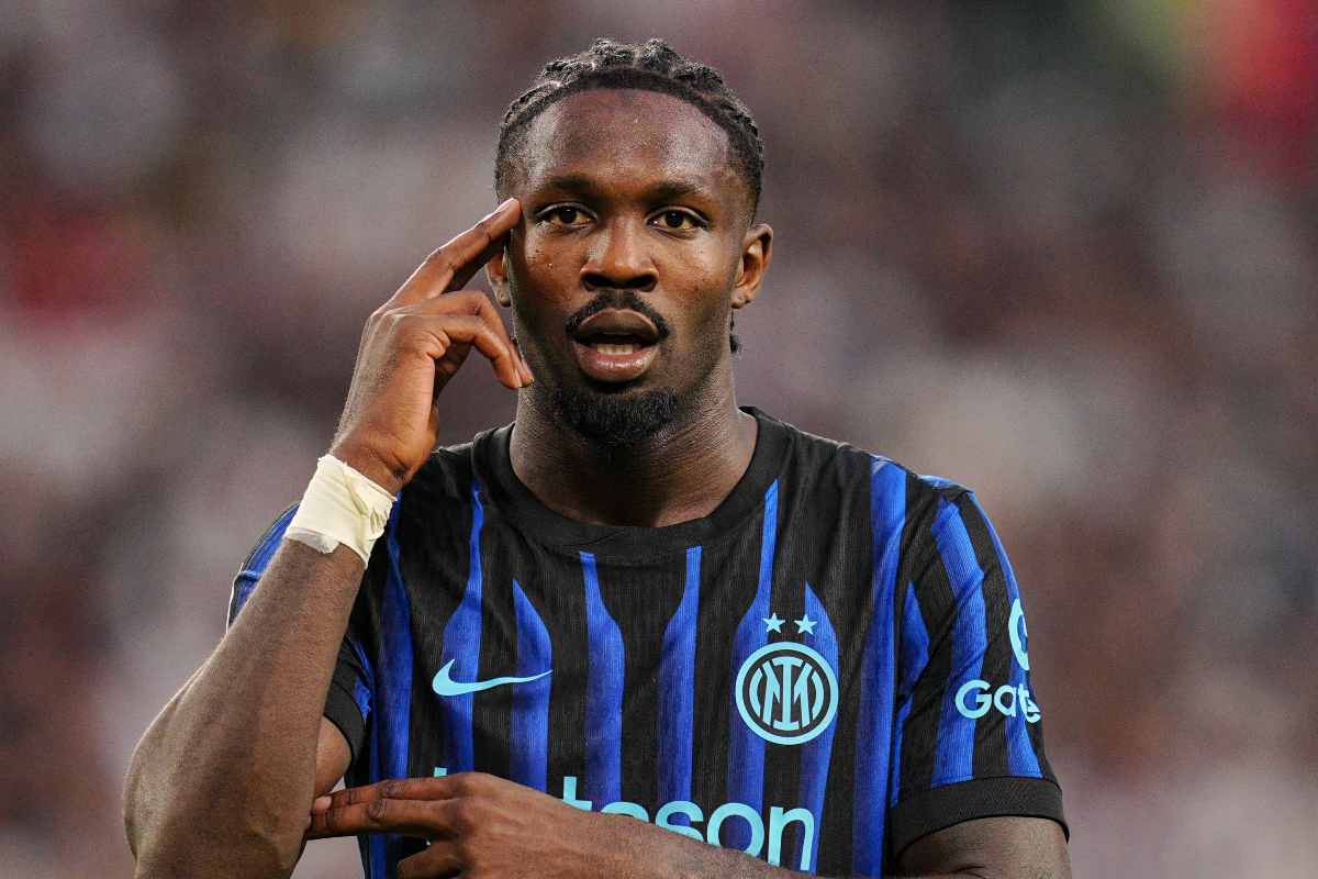 Marcus Thuram festeggia il gol