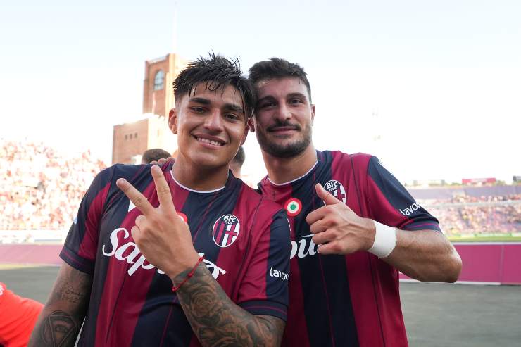 Castro e Orsolini al termine del match