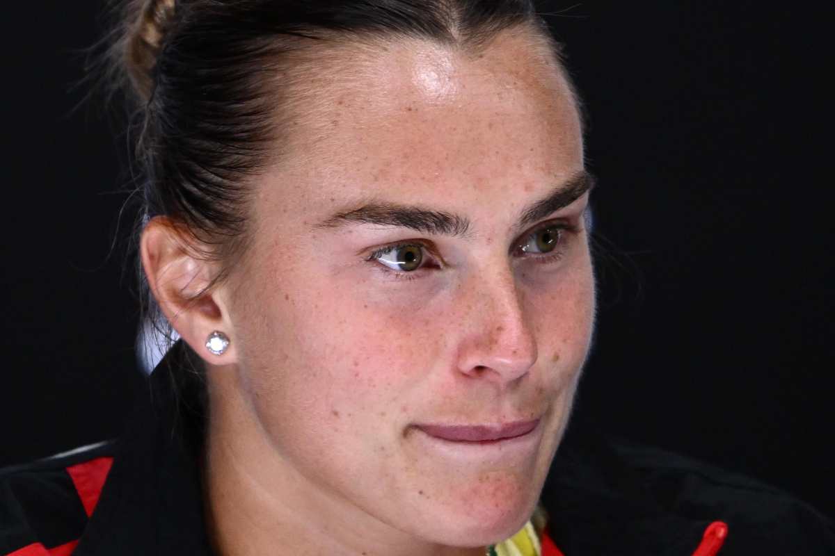 Primo piano di Aryna Sabalenka
