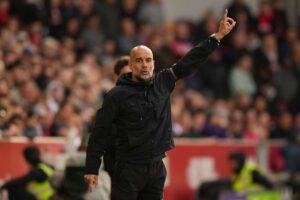 L'allenatore del Manchester City Guardiola