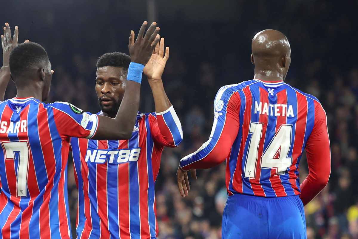 L'esultanza del Crystal Palace dopo il gol