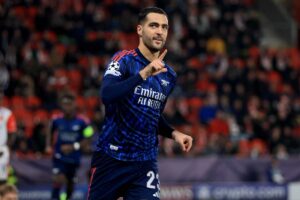 Merino esulta dopo il gol