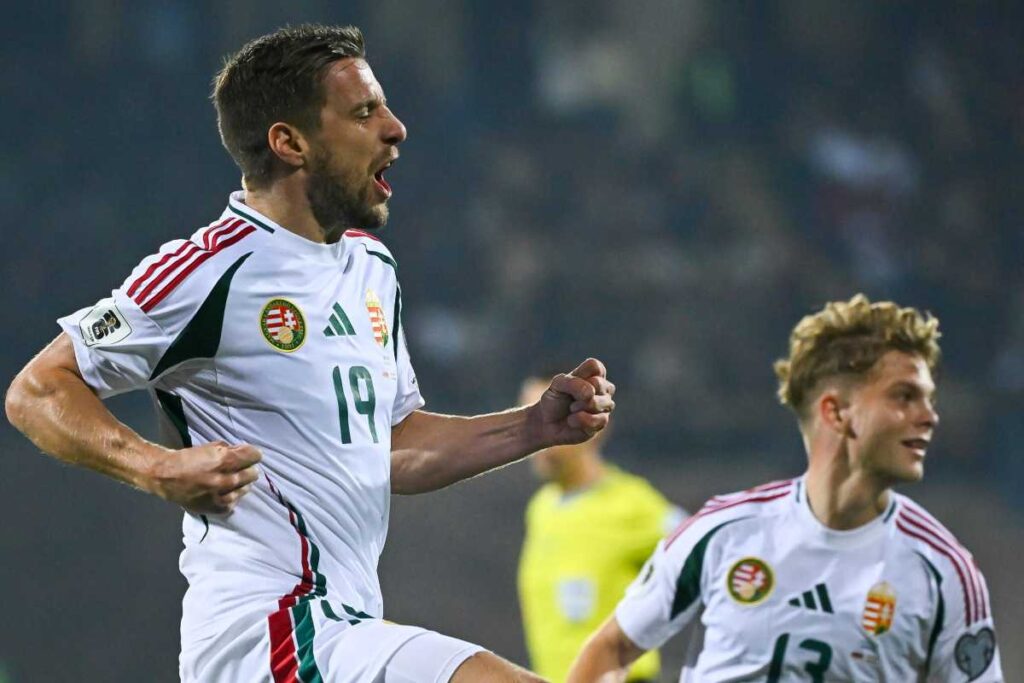 Varga esulta dopo il gol