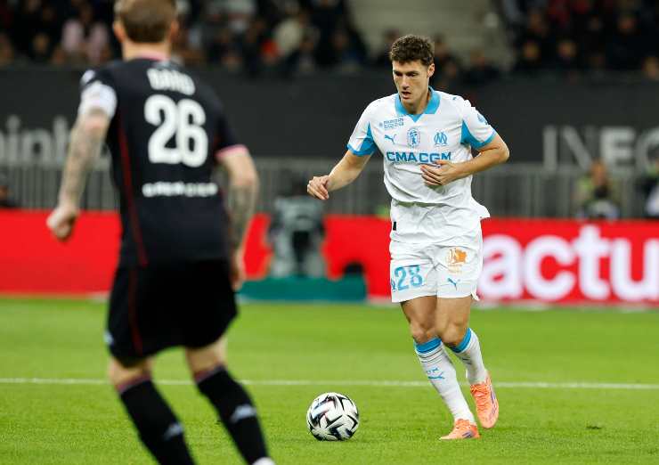 Pavard in fase d'impostazione