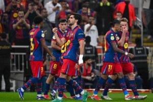 Esultanza del Barcellona