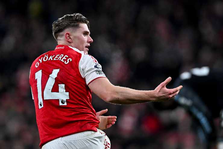 Victor Gyokeres in azione